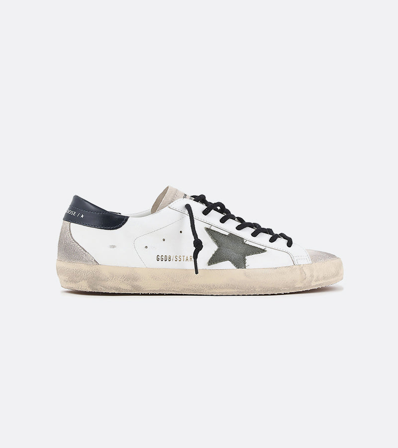 Golden Goose Homme Sneakers Superstar Blanc Vert Bleu 11721 – The