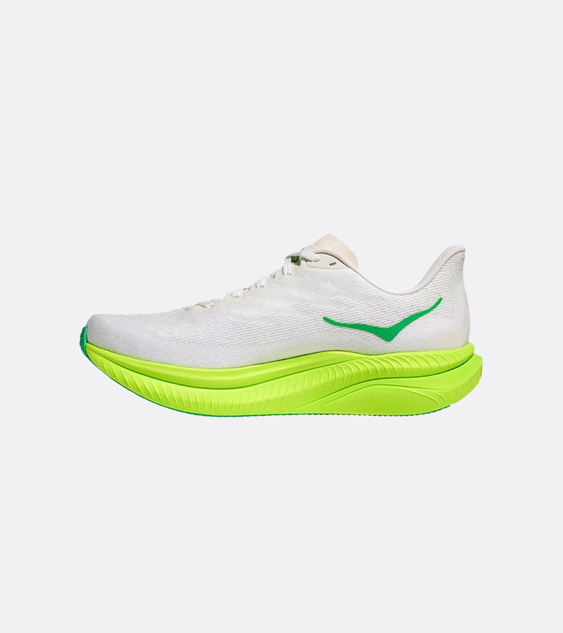 HOKA M Mach 6 - White / Neon Lime