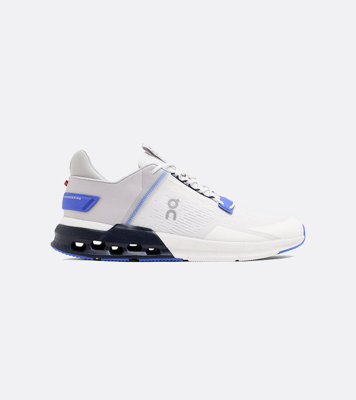 on cloudnova flux undyed  white/ cobalt